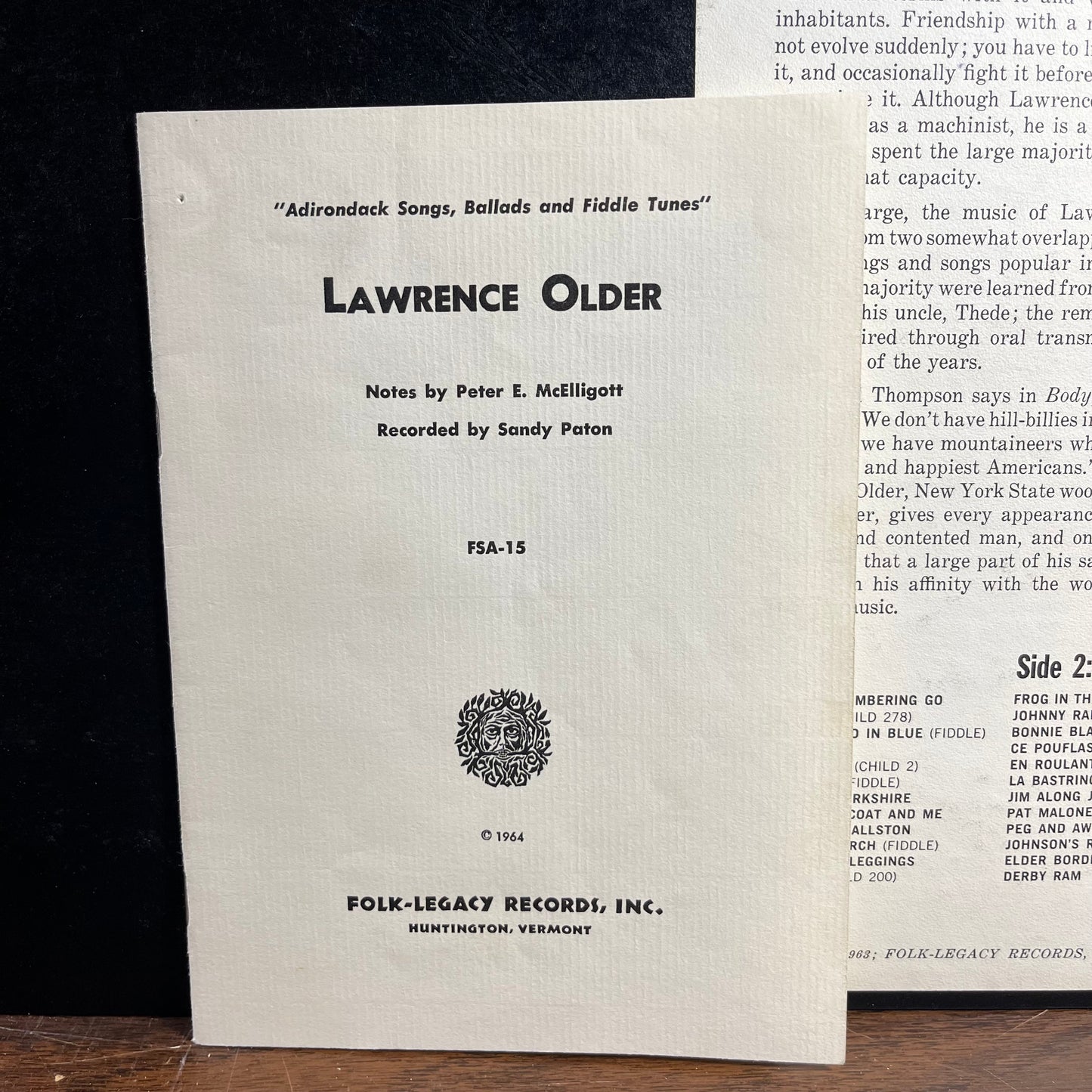 Lawrence Older Of Middle Grove, New York (VINYL) | Near Mint (NM or M-) Near Mint- (NM-) - FOLK / USED *NEAR MINT*
