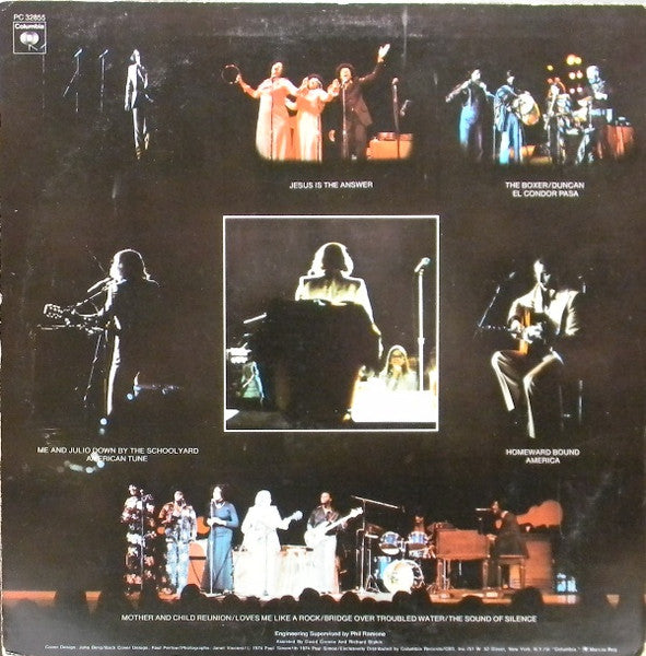 Paul Simon In Concert Live Rhymin' (VINYL) | Near Mint (NM) Near Mint (NM) - FOLK / USED *NEAR MINT*