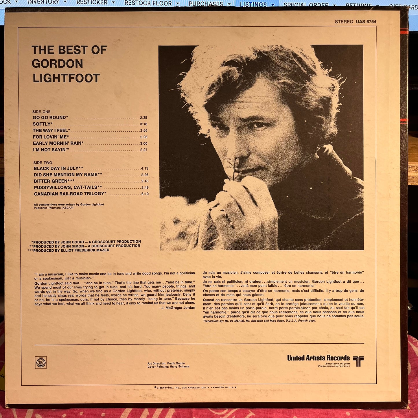 The Best Of Gordon Lightfoot *K&S* | Near Mint (NM) Excellent (EX)