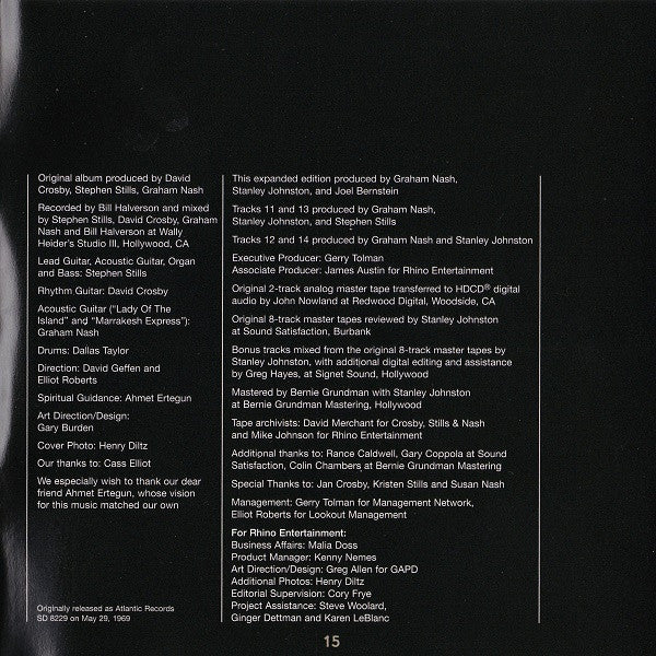 Crosby, Stills & Nash (CD) | Near Mint (NM) Near Mint (NM) - FOLK / USED *NEAR MINT*