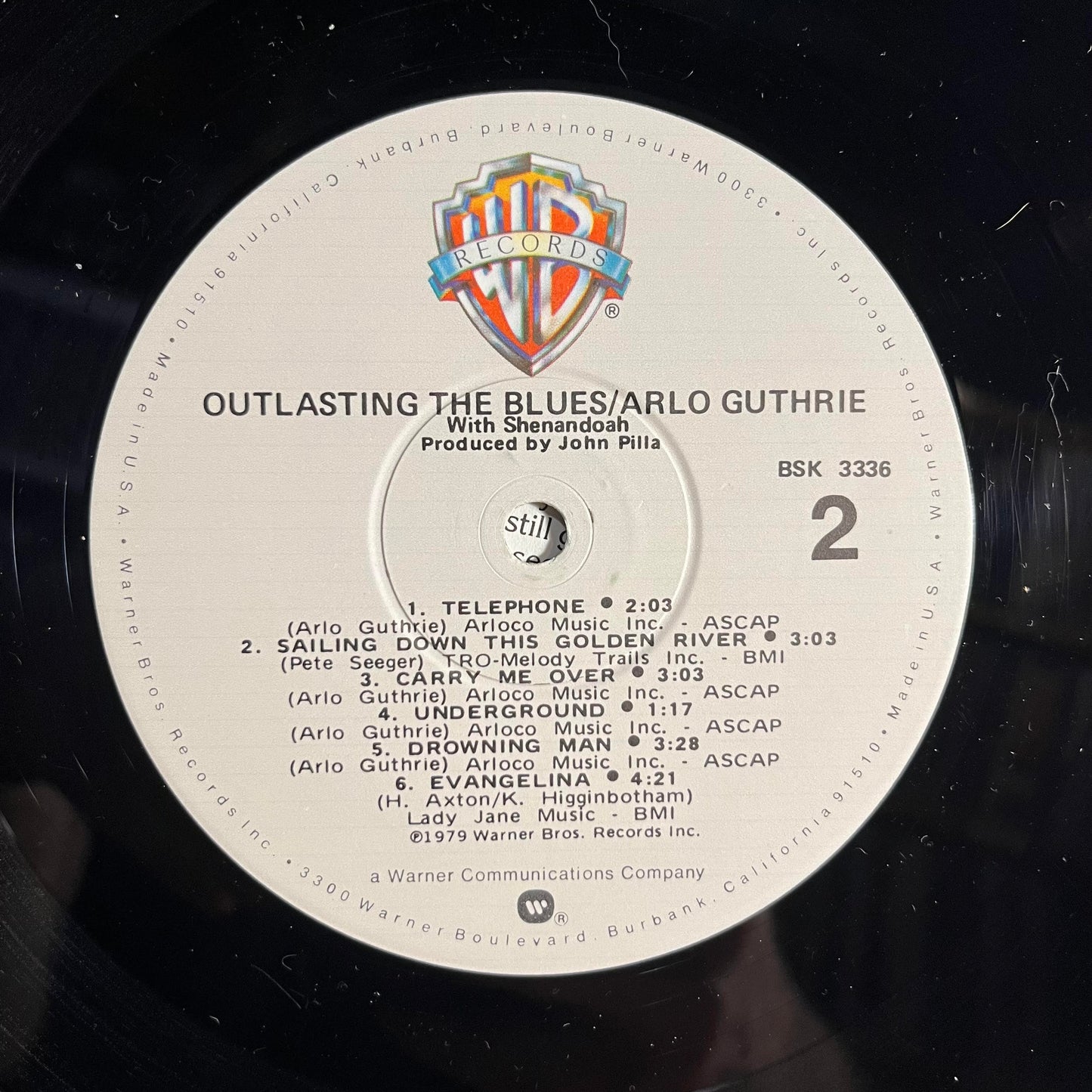 Arlo Guthrie - Outlasting The Blues *WINCHESTER* | Near Mint (NM) Excellent (EX) - FOLK / USED *NEAR MINT*