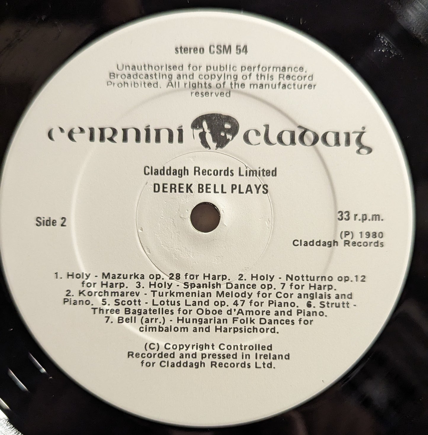 Derek Bell Plays With Himself | Near Mint (NM) Near Mint (NM)