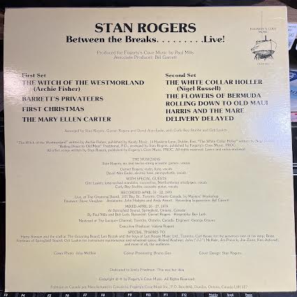 Between The Breaks ........ Live! (VINYL) | Near Mint (NM or M-) Near Mint (NM or M-) - FOLK / USED *NEAR MINT*