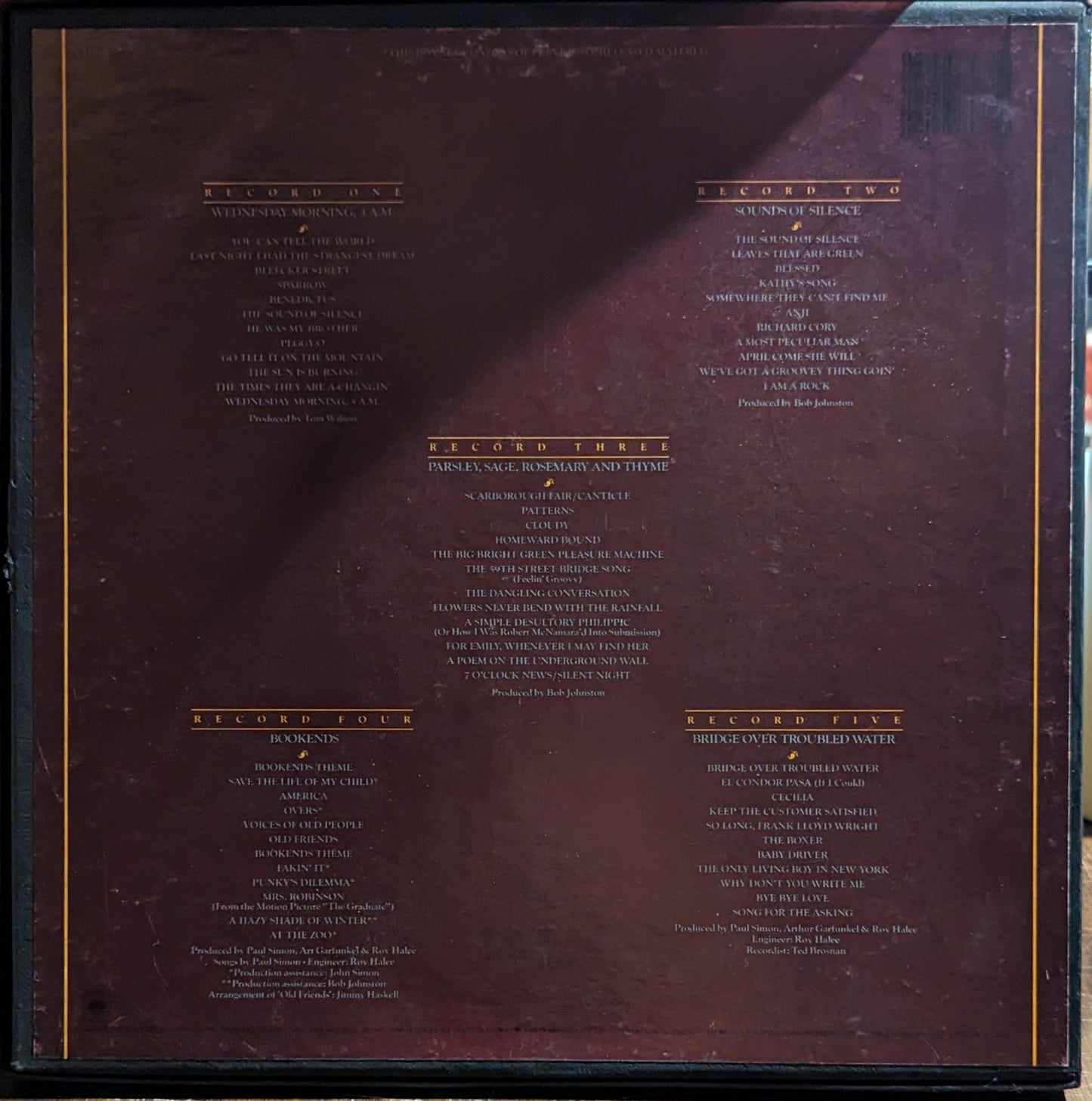 Simon & Garfunkel Collected Works 5xLP BOX Near Mint (NM or M-) Excellent (EX)