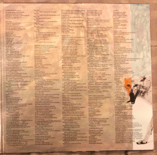 Polering Scully løber tør Joni Mitchell Dog Eat Dog LP Near Mint (NM or M-) Near Mint (NM or M-) –  Love Vinyl Records