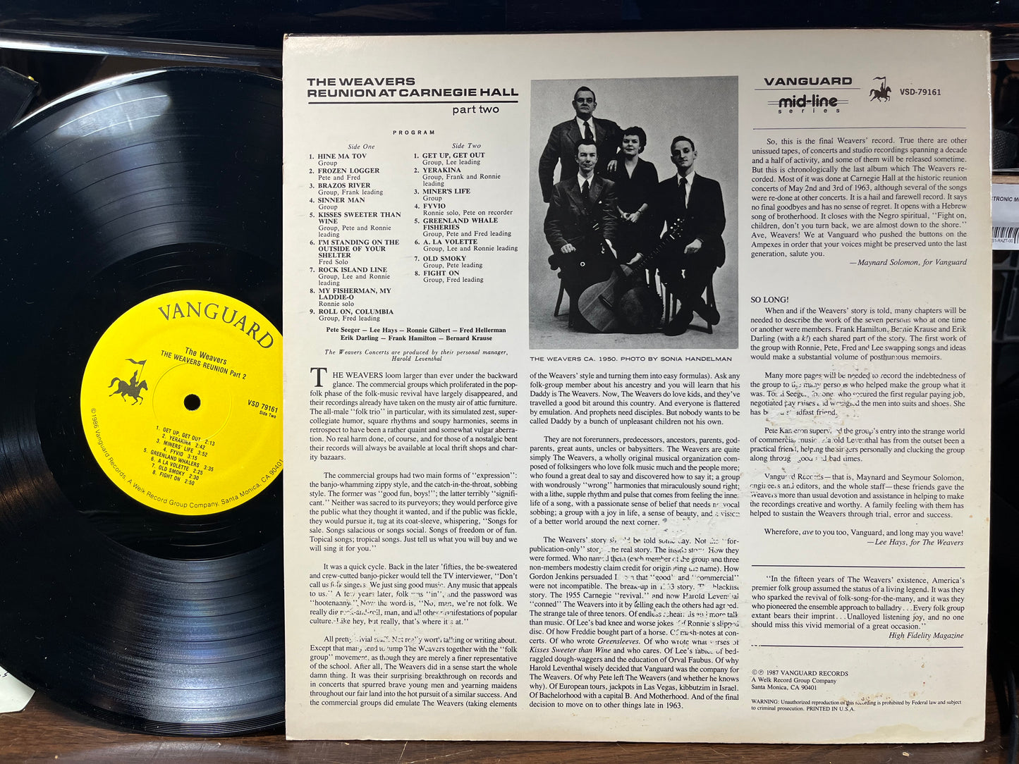 Reunion At Carnegie Hall Part 2 (VINYL) | Near Mint (NM) Near Mint (NM) - FOLK / USED *NEAR MINT*