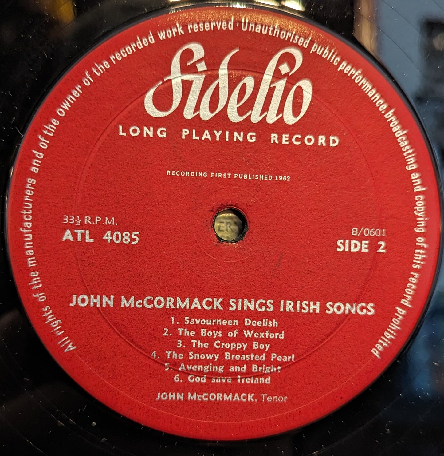 John McCormack *UK* | Very Good Plus (VG+) Excellent (EX)