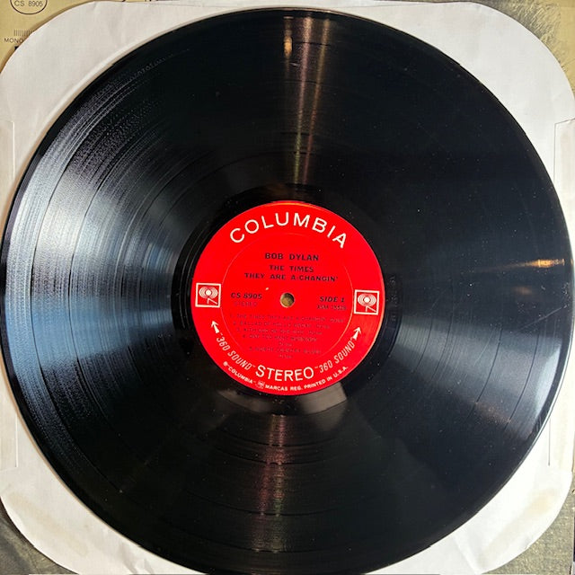 The Times They Are A-Changin' (VINYL) | Very Good (VG) Very Good Plus (VG+) - FOLK / USED *VERY GOOD*