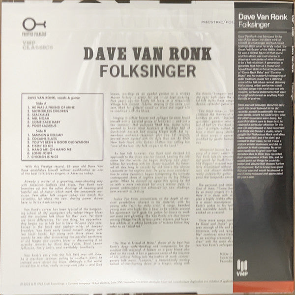Folksinger (VMP | 180 GRAM VINYL) | Mint (M) Mint (M) - FOLK *SEALED*