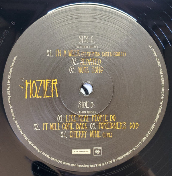 Hozier (BONUS CD) | Mint (M) Mint (M) - FOLK *SEALED*