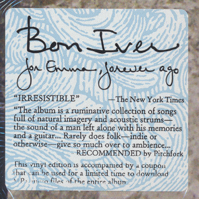 For Emma, Forever Ago | Mint (M) Mint (M) - FOLK *SEALED*