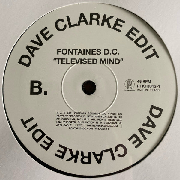 Televised Mind (Dave Clarke Remix) | Mint (M) Mint (M) - TECHNO