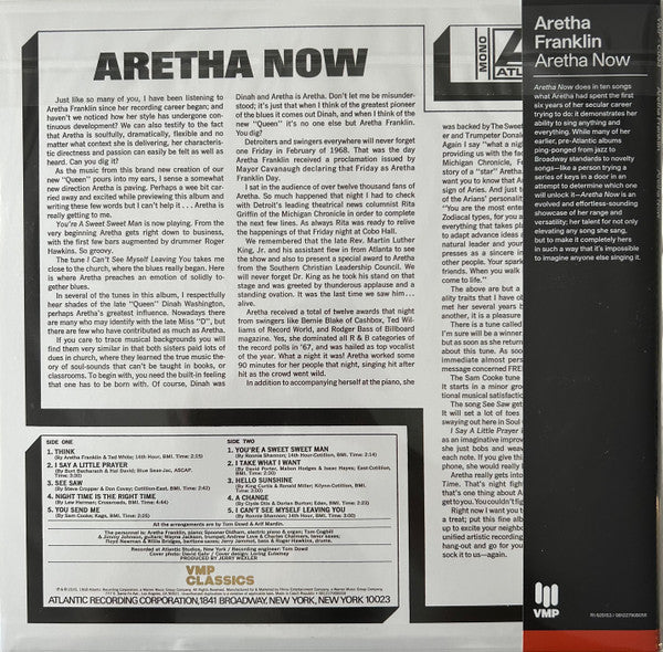 Aretha Now (VMP VINYL) | Mint (M) Mint (M) - FUNK *NEW*
