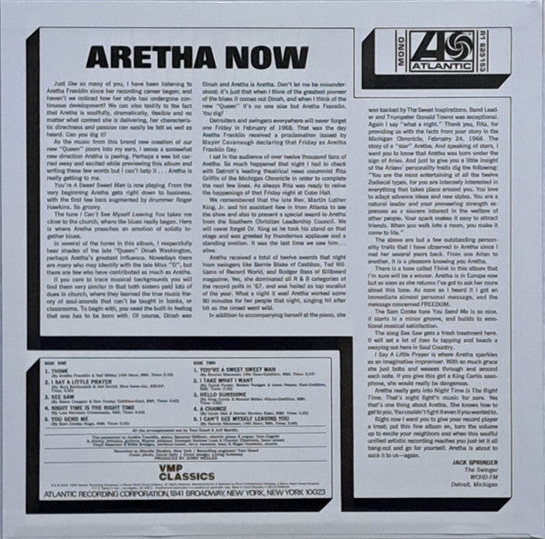 Aretha Now (VMP VINYL) | Mint (M) Mint (M) - FUNK *NEW*