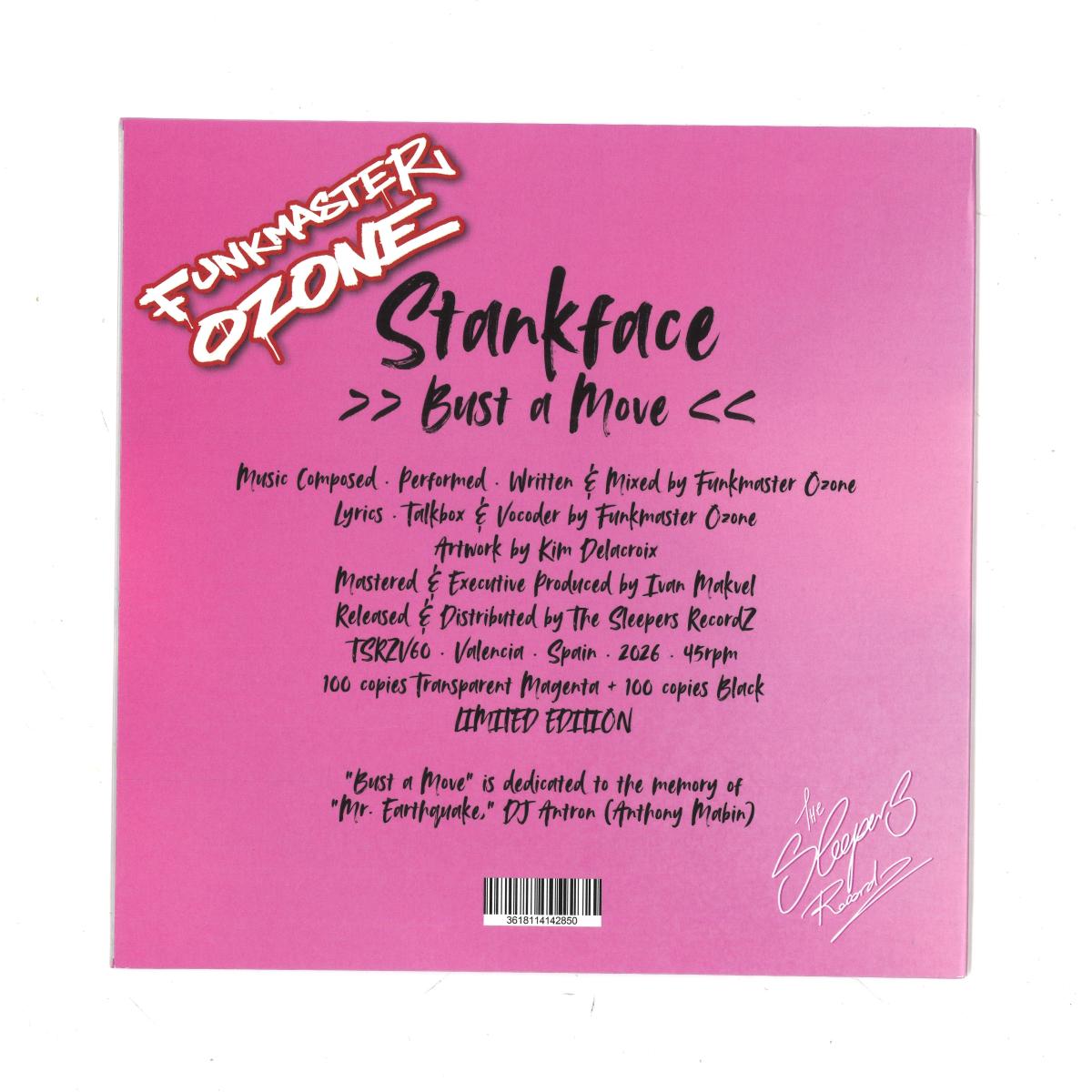 Funkmaster Ozone - Stankface / Bust a Move (VINYL 7" The Sleepers Recordz) | NEW - FUNK *NEW*