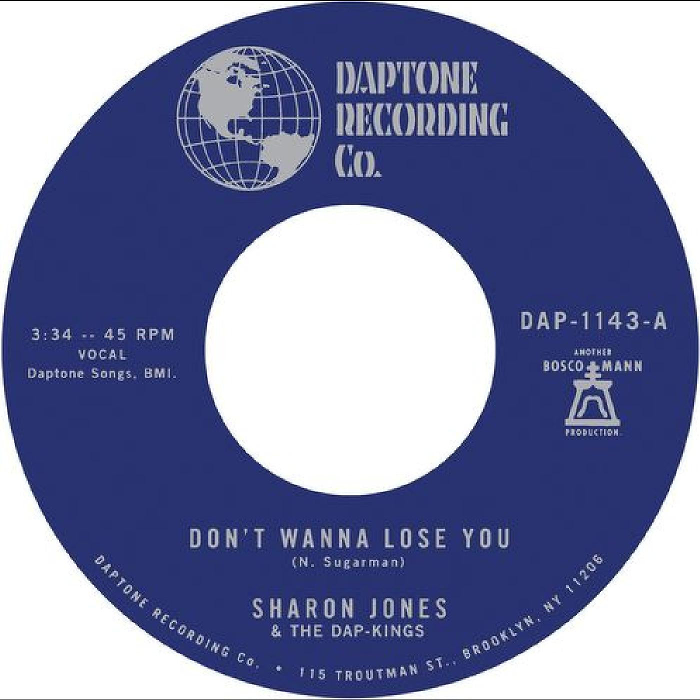 Jones, Sharon & The Dap-Kings - Don't Want To Lose You b/w Don't Give a Friend a Number (Vinyl) | - FUNK/R&B *NEW*