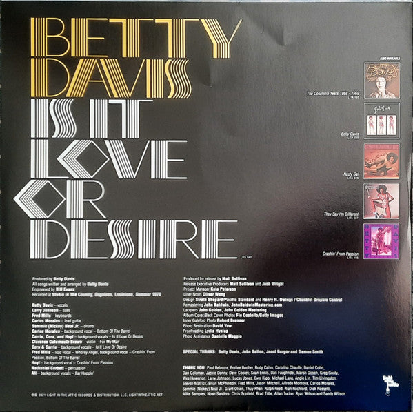 Is It Love Or Desire (SILVER VINYL) | Mint (M) Mint (M) - FUNK *SEALED/COLOR*