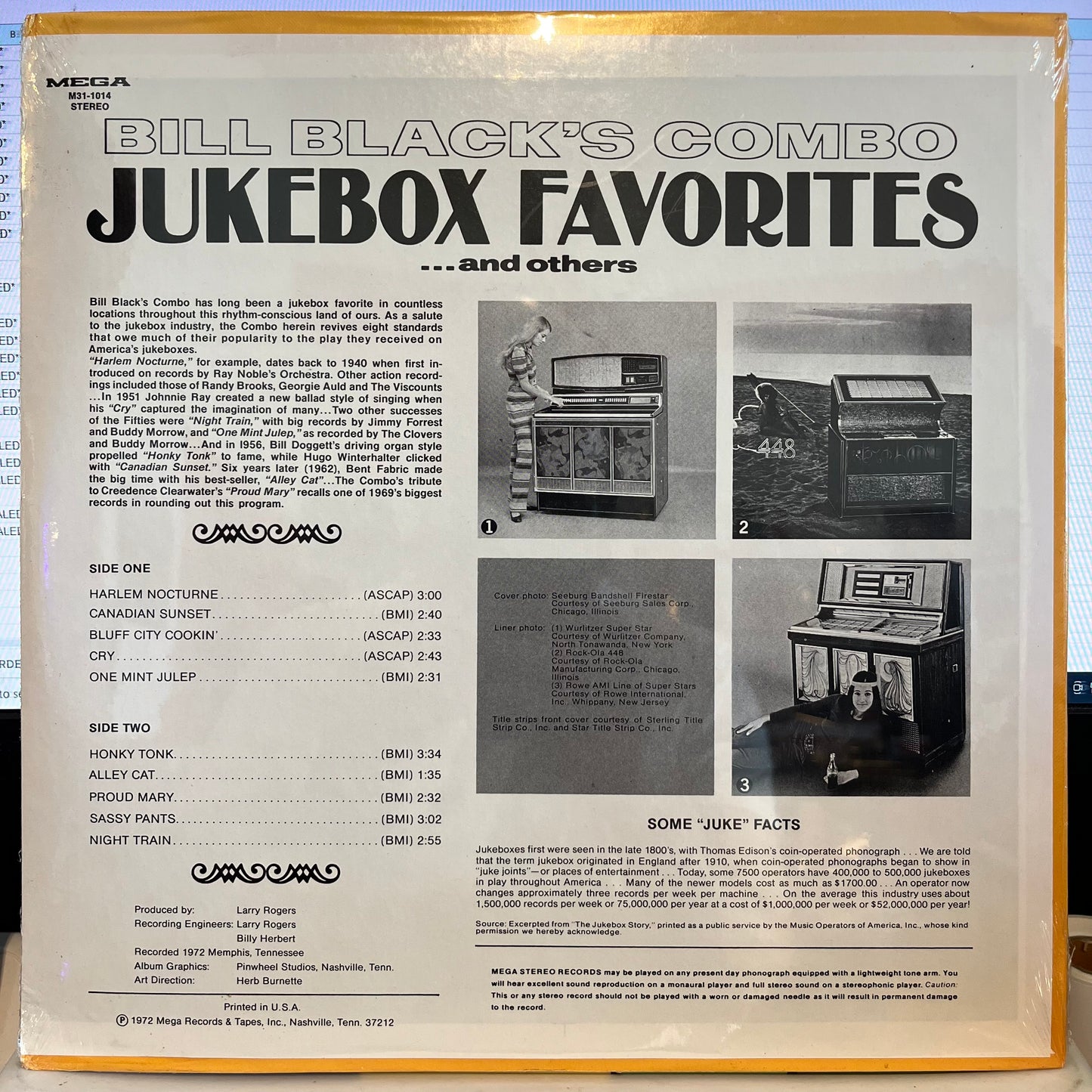 Bill Black's Combo - Jukebox Favorites... And Others *SEALED* | Mint (M) Near Mint (NM) - FUNK *SEALED*