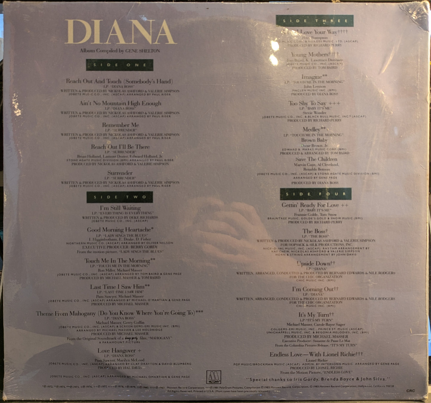 Diana Ross Anthology (2xVINYL) | Mint (M) Excellent (EX) - FUNK *SEALED*