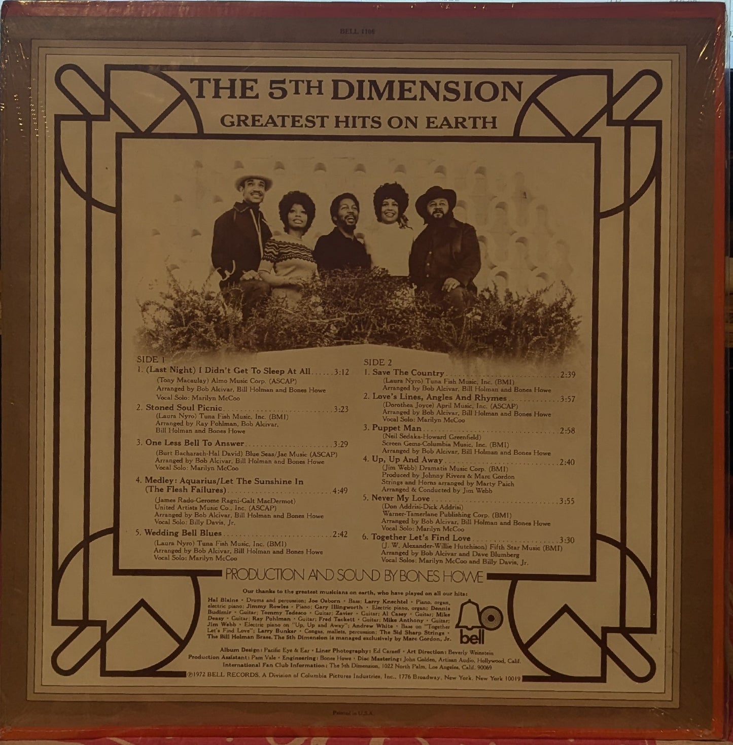 The Fifth Dimension - The Greatest Hits On Earth *SEALED* | Mint (M) Mint (M) - FUNK *SEALED*