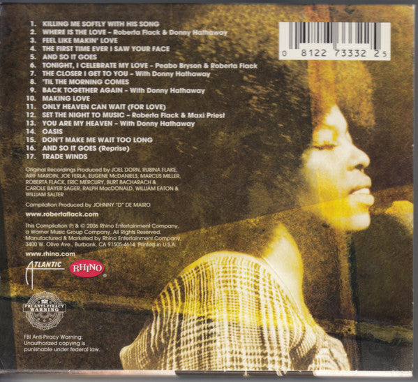 The Very Best Of Roberta Flack (CD) | Mint (M) Near Mint (NM) - FUNK *SEALED*