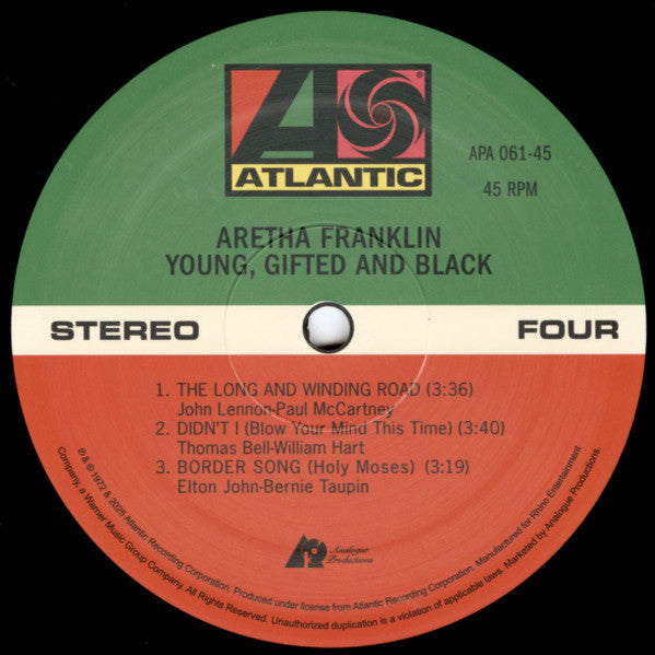 Aretha Franklin - Young, Gifted And Black (VINYL 2xLP Atlantic SD 7213) | - FUNK/SOUL *NEW*