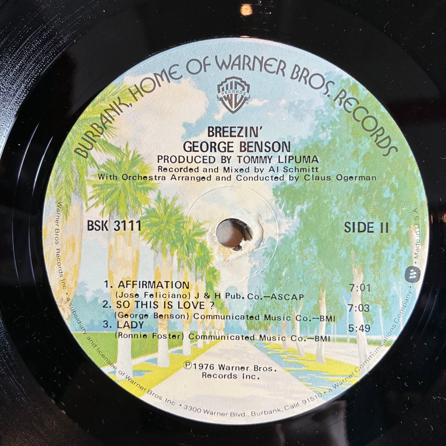 Breezin' (VINYL) | Excellent+ (EX+) Excellent (EX) - FUNK / USED *EXCELLENT+*