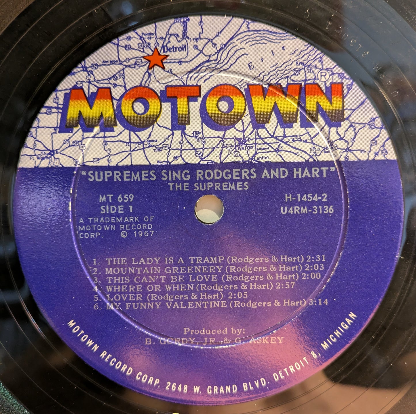 The Supremes Sing Rodgers & Hart (VINYL) | Excellent+ (EX+) Excellent (EX) - FUNK / USED *EXCELLENT+*