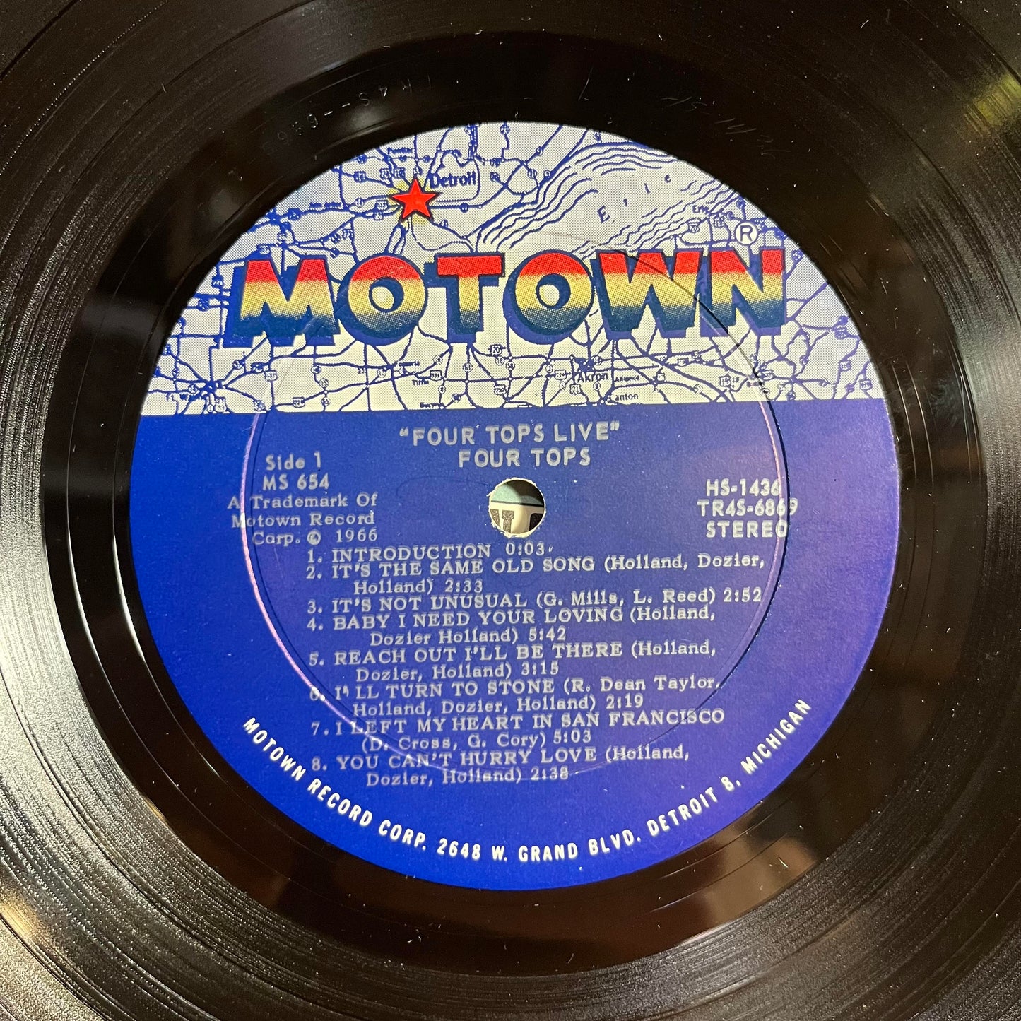 Four Tops - Four Tops Live | Excellent (EX) Very Good Plus (VG+) - FUNK / USED *EXCELLENT+*
