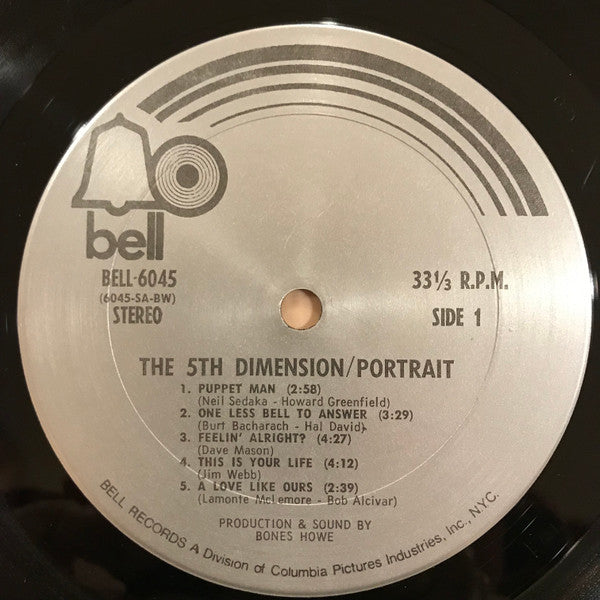 The Fifth Dimension Portrait LP Excellent (EX) Near Mint (NM or M-)
