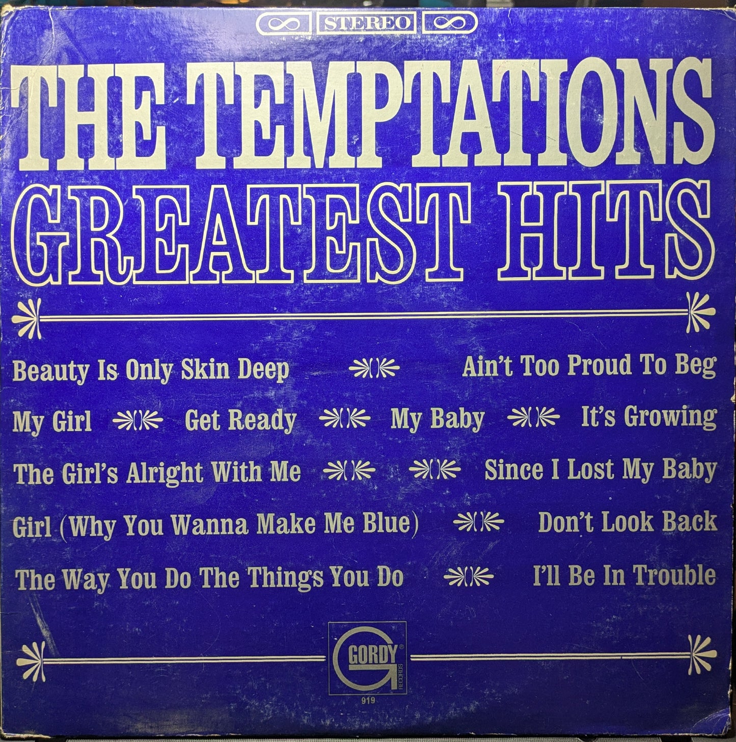 The Temptations Greatest Hits (VINYL) | Excellent (EX) Very Good Plus (VG+) - FUNK / USED *EXCELLENT*