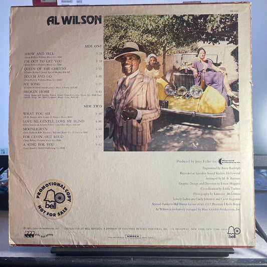 Al Wilson - Show And Tell (VINYL) | Excellent (EX) Very Good Plus (VG+) - FUNK / USED *EXCELLENT*