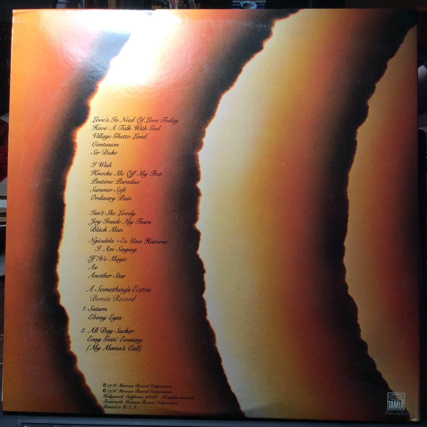 Songs In The Key Of Life (2xVINYL) | Excellent (EX) Excellent+ (EX+) - FUNK / USED *EXCELLENT*