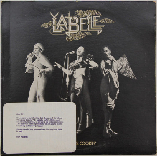 LaBelle Pressure Cookin' LP Very Good Plus (VG+) Very Good Plus (VG+)