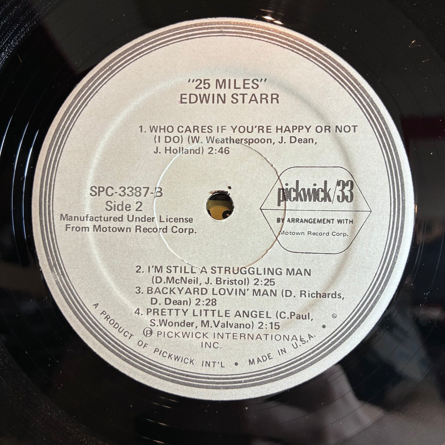 25 Miles (VINYL) | Excellent (EX) Excellent (EX) - FUNK / USED *EXCELLENT*