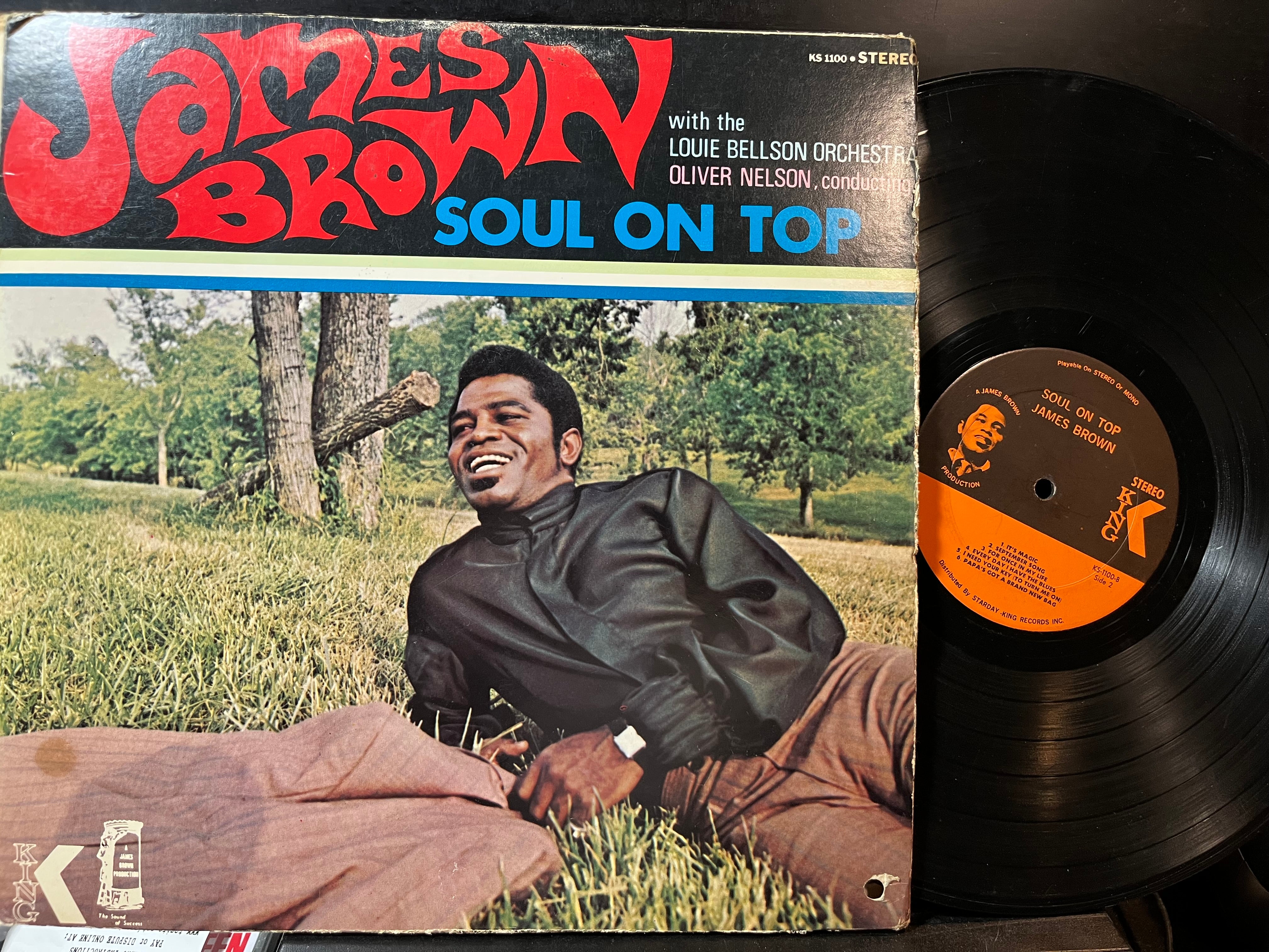 James Brown With The Louie Bellson Orchestra, Oliv - Soul On Top