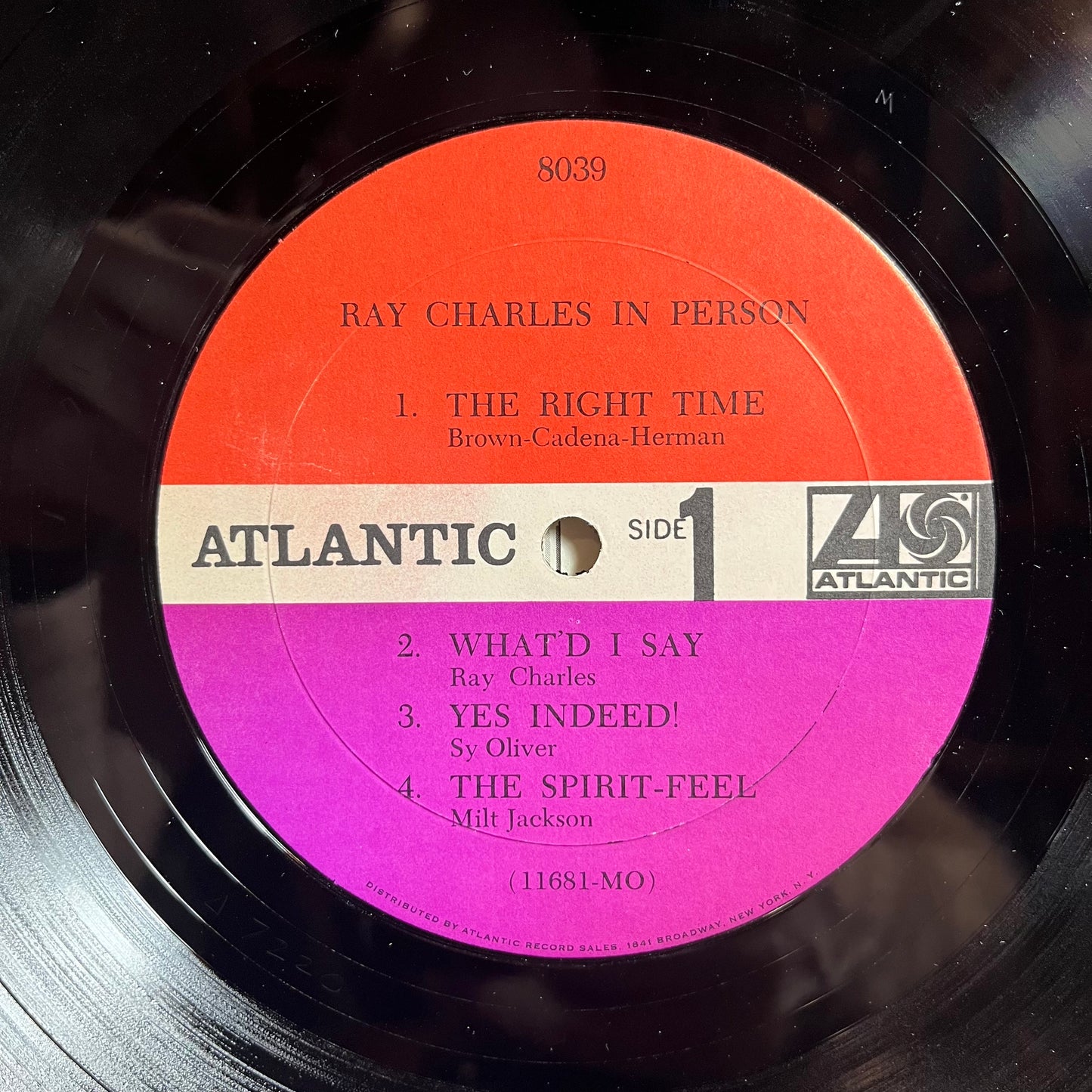 Ray Charles In Person (VINYL) | Near Mint- (NM-) Near Mint- (NM-) - FUNK / USED *NEAR MINT-*