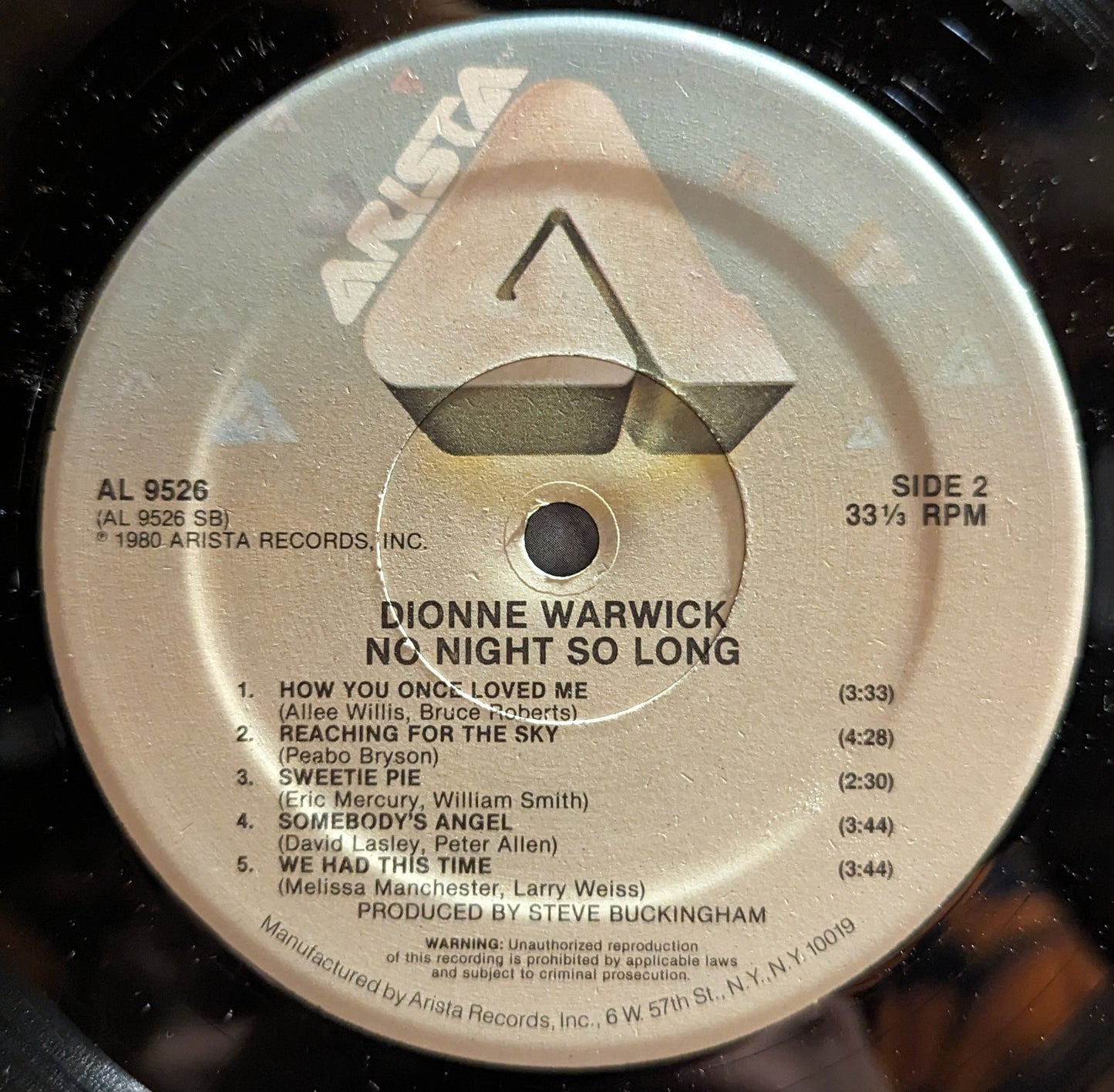 Dionne Warwick - No Night So Long *CLUB* | Near Mint (NM) Near Mint (NM) - FUNK / USED *NEAR MINT*