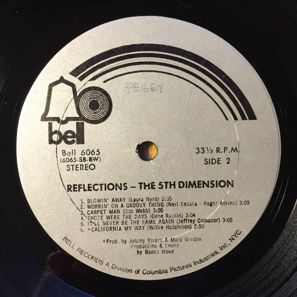 The Fifth Dimension - Reflections *BESTWAY* | Near Mint (NM) Near Mint (NM) - FUNK / USED *NEAR MINT*