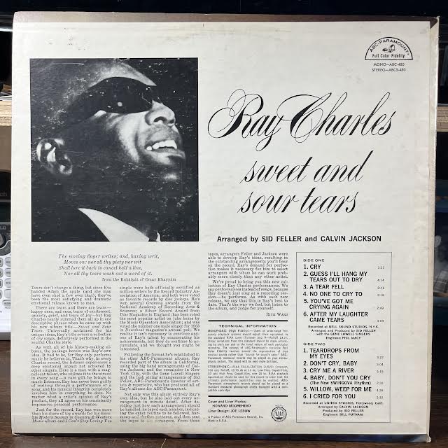 Sweet & Sour Tears (VINYL) | Near Mint (NM or M-) Very Good Plus (VG+) - FUNK / USED *NEAR MINT*