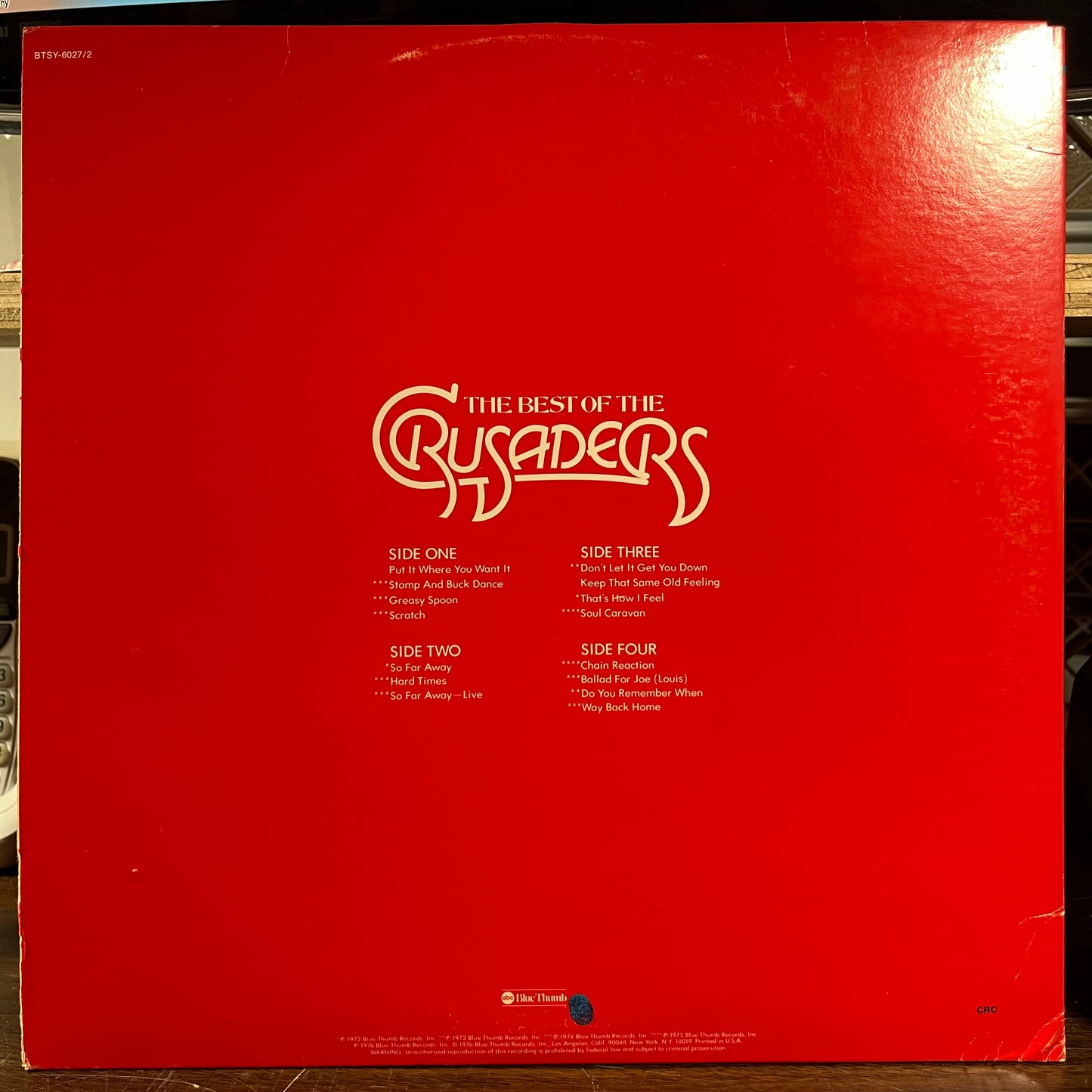 The Best Of The Crusaders (2xLP) | Near Mint (NM) Excellent (EX) - FUNK / USED *NEAR MINT*
