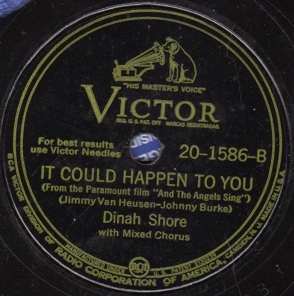 I'll Walk Alone / It Could Happen To You (78RPM 10") | Very Good Plus (VG+) Generic - FUNK / USED *VERY GOOD+*