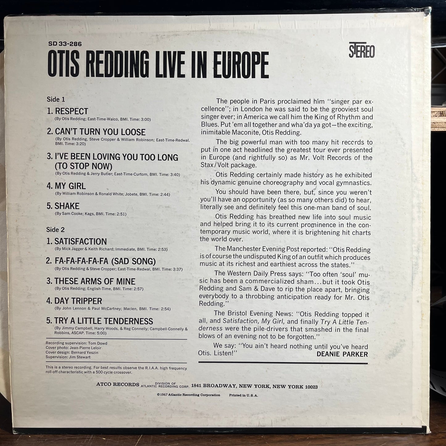 Live In Europe (VINYL) | Very Good Plus Plus (VG++) Very Good (VG) - FUNK / USED *VERY GOOD++*