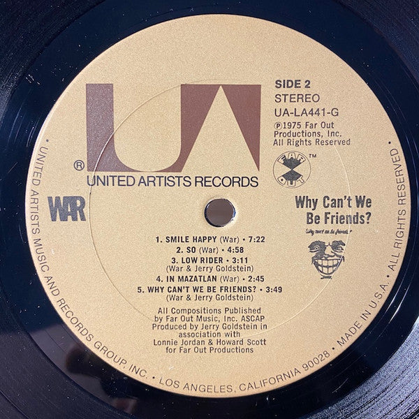 Why Can't We Be Friends? | Very Good (VG) Very Good Plus (VG+) - FUNK / USED *VERY GOOD*