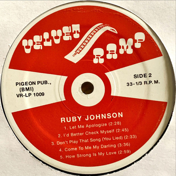 Ruby Johnson Ruby Johnson LP Mint (M) Mint (M)