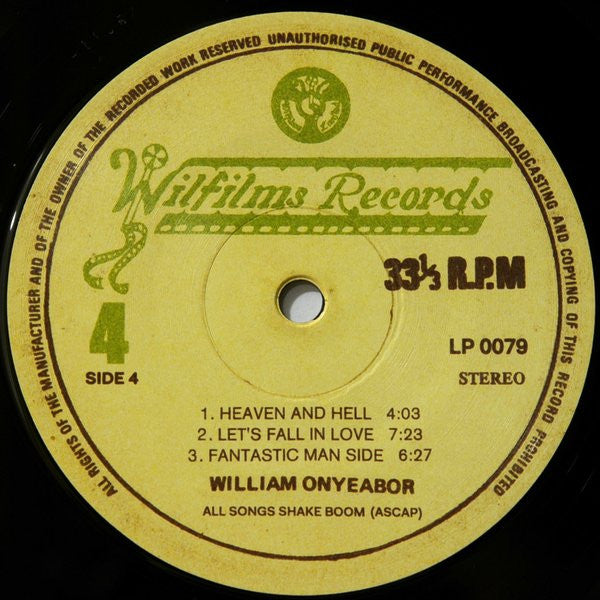 Who Is William Onyeabor? | Mint (M) Mint (M) - FUNK *SEALED*