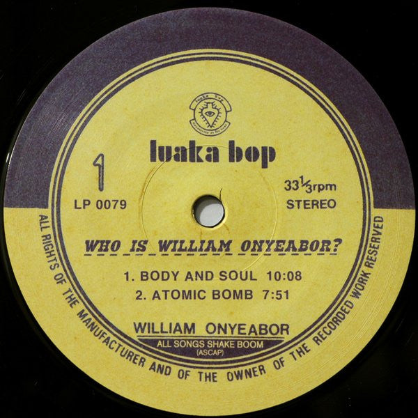 Who Is William Onyeabor? | Mint (M) Mint (M) - FUNK *SEALED*