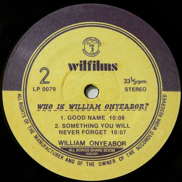 Who Is William Onyeabor? | Mint (M) Mint (M) - FUNK *SEALED*