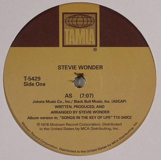 Stevie Wonder As 12" Mint (M) Generic