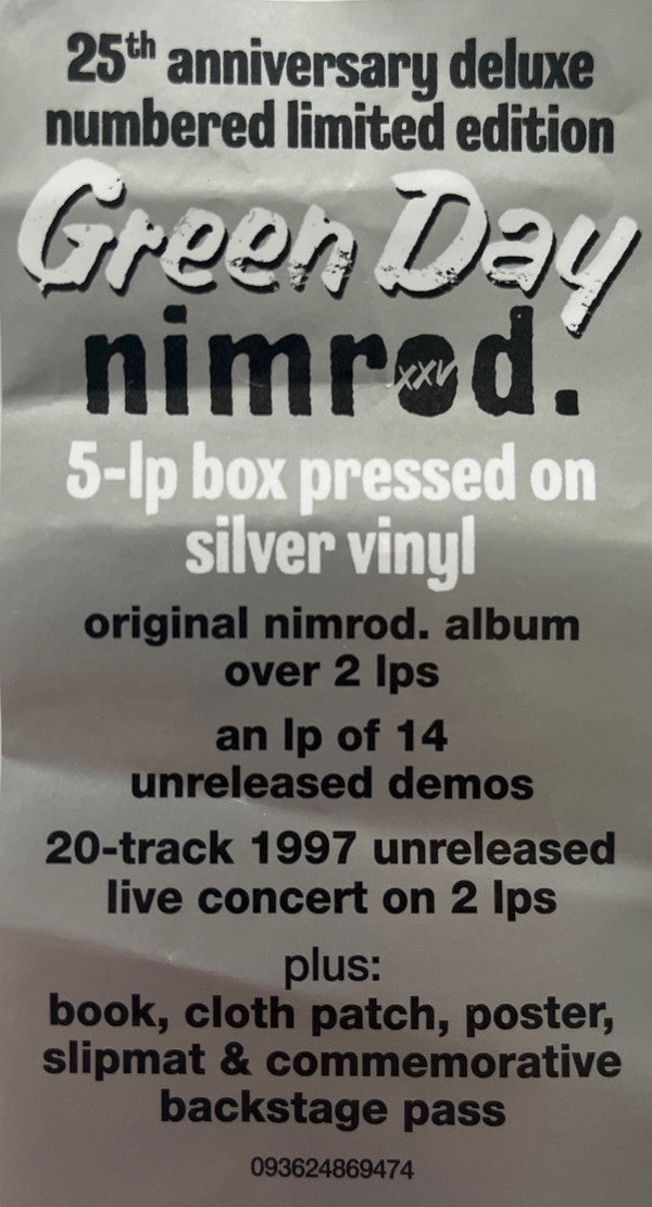 Nimrod. XXV (5LP Box Color/Etched) | Mint (M) Mint (M) - PUNK *BOX/COLOR/ETCHED*